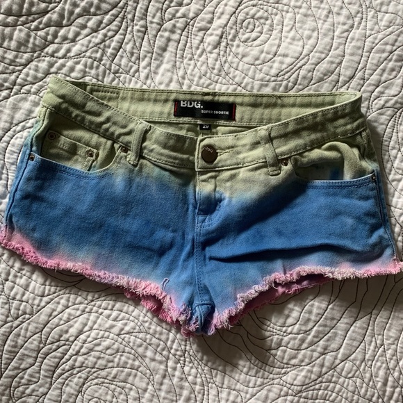 Urban Outfitters Denim Tie dye shorts - Picture 1 of 4